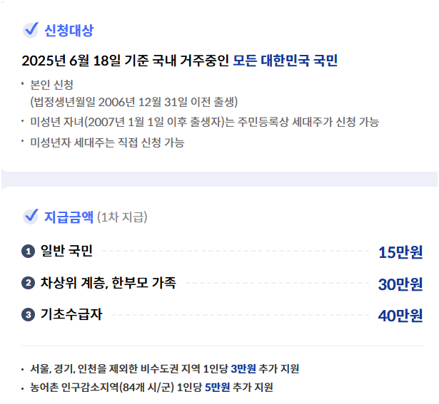1차 민생회복 소비쿠폰 신청 시작 수령 방법 - 신한카드 , KB 카드