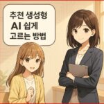 추천 생성형 AI 쉽게 고르는 8가지 방법