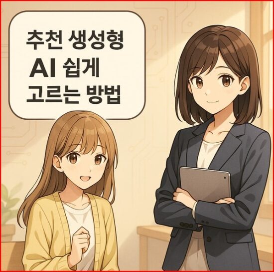 추천 생성형 AI 쉽게 고르는 8가지 방법